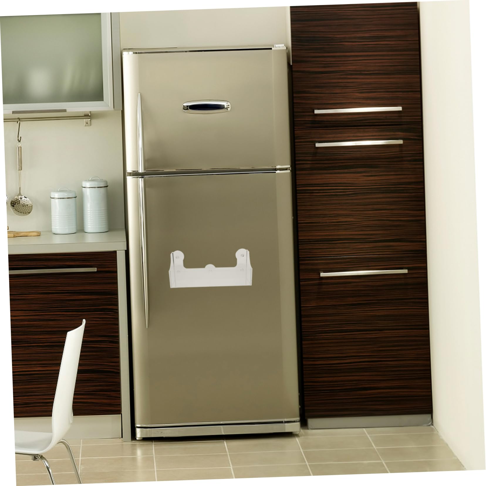 Estante Ventosa para Refrigerador de Acrílico, Soporte Seguro
