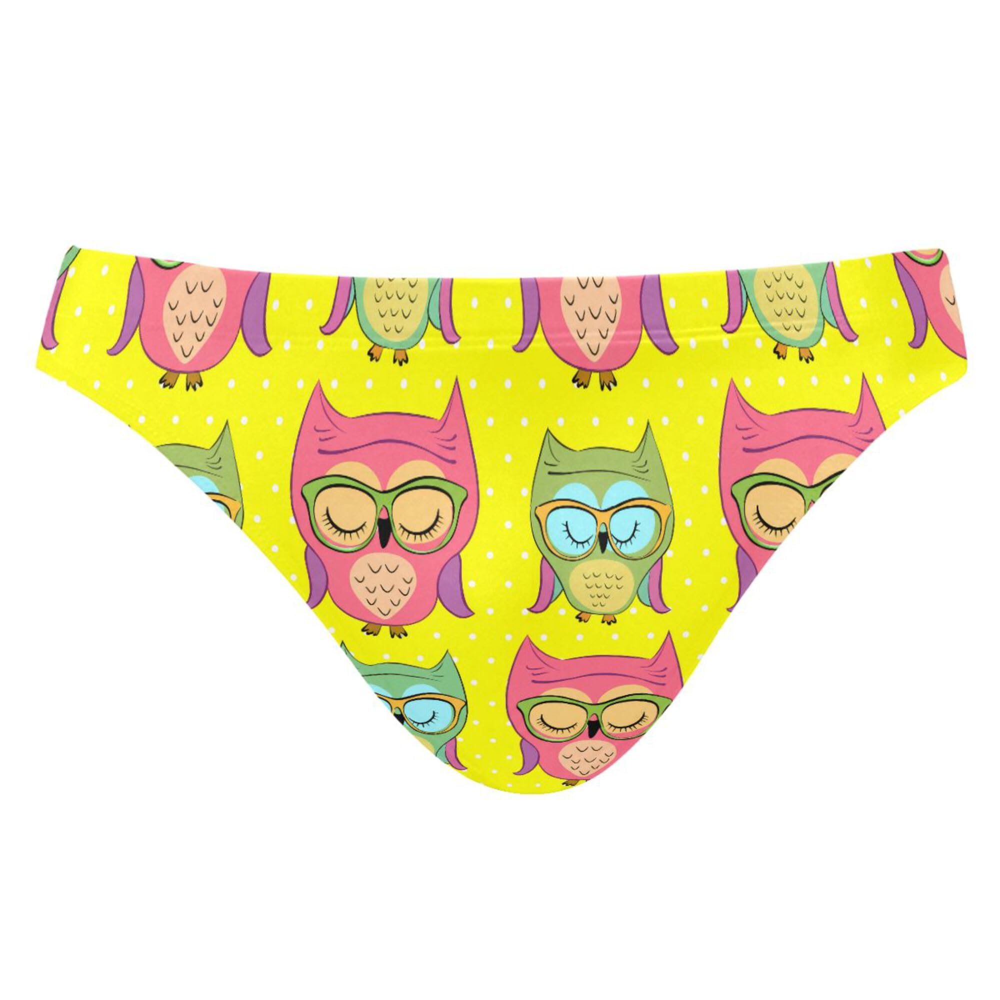 Cute Owl Swim Briefs for Men Swimsuit Bikini Swimwear XXXL B0404656