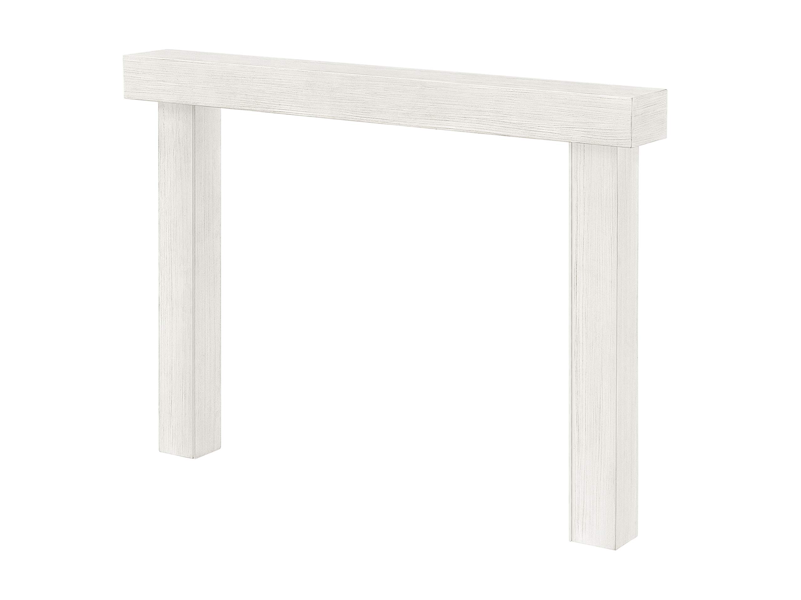 Pearl Mantels Non-Combustible Mantel Surround, Lightly Textured Salt Hand Applied Finish, Interior Opening 48" W x 42" H, for use Indoors and Out