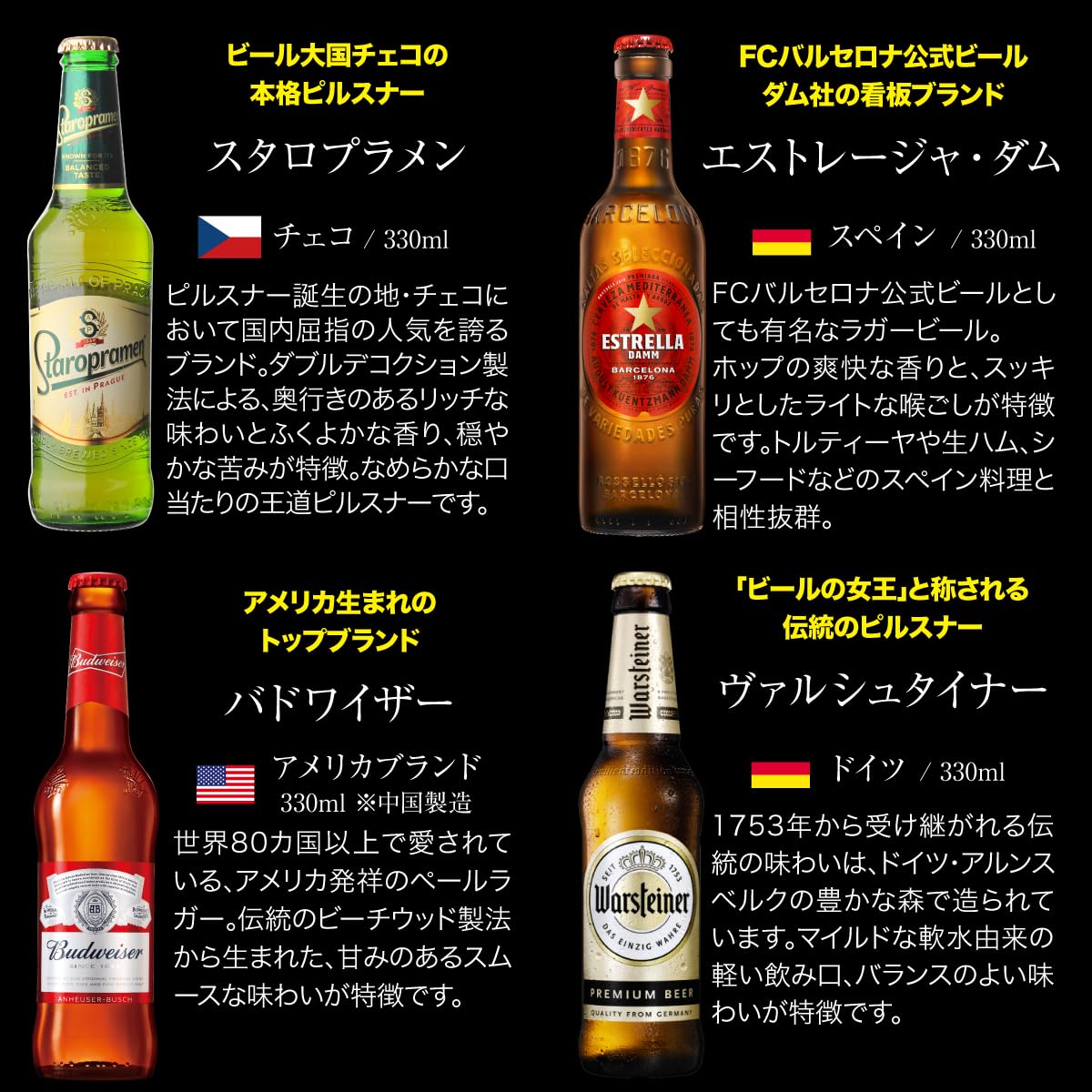 Amazon.co.jp: 父の日 ギフト 世界のビール8種飲み比べセット ハンター