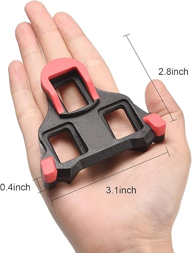 Miniatura 19 de NAACOO Tacos de bicicleta - Compatible con pedales Shimano SPD-SL / SM-SH10 SH11 SH12 Cleats, interior y exterior Peleton pedales de ciclismo