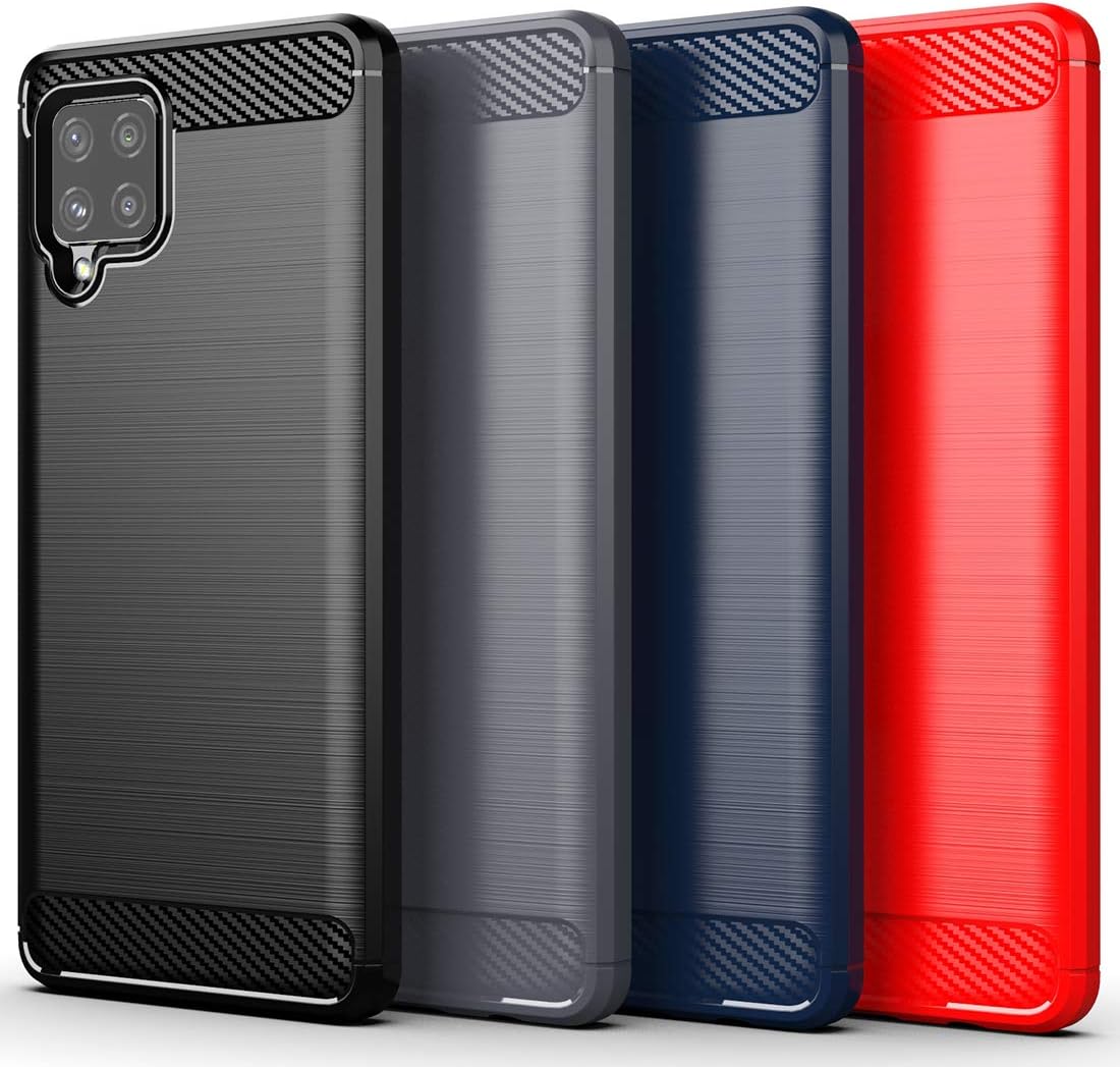 Osophter for Galaxy A42 5G Case Samsung M42 5G Case Shock-Absorption Flexible TPU Rubber Protective Cell Phone Cover for Samsung Galaxy A42 5G(Black)
