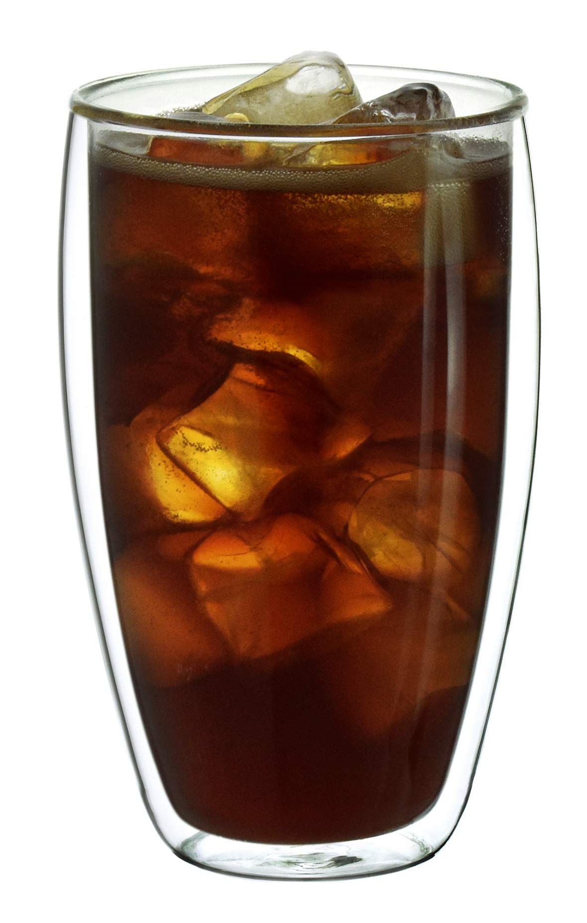 Creano Szklanki termiczne z podwójnymi ściankami, 250 ml, zestaw 12 sztuk, duże szklanki z podwójnymi ściankami, ze szkła borokrzemowego, szklanki do kawy, szklanki do herbaty, latte macchiato