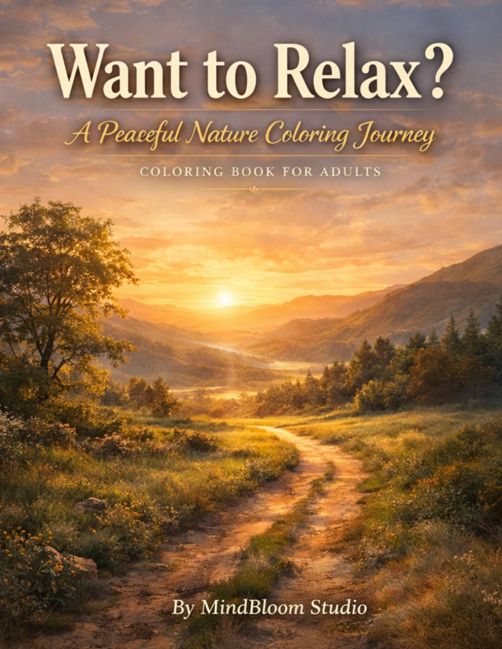 Adult Coloring Book: Stress Relief & Relaxation with 50 Beautiful Nature Scenes: Adult Coloring Book for Stress Relief and Relaxation with 50 ... Calm, and Creative Escape for Adults