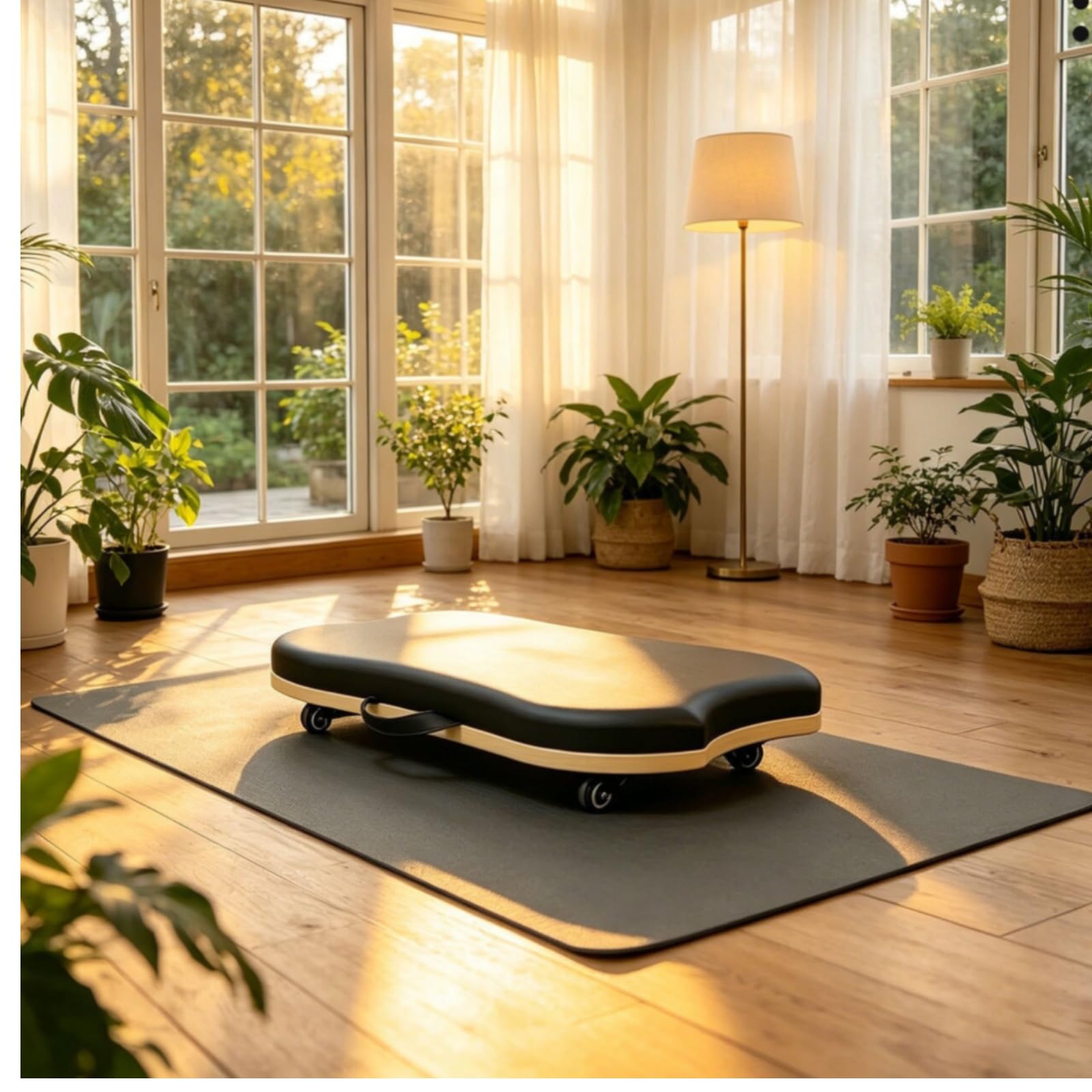 Milageto Balance Board Basso Profilo Tavoletta Propriocettiva Antiscivolo Attrezzo per Spazio Pilates, Palestra in Casa
