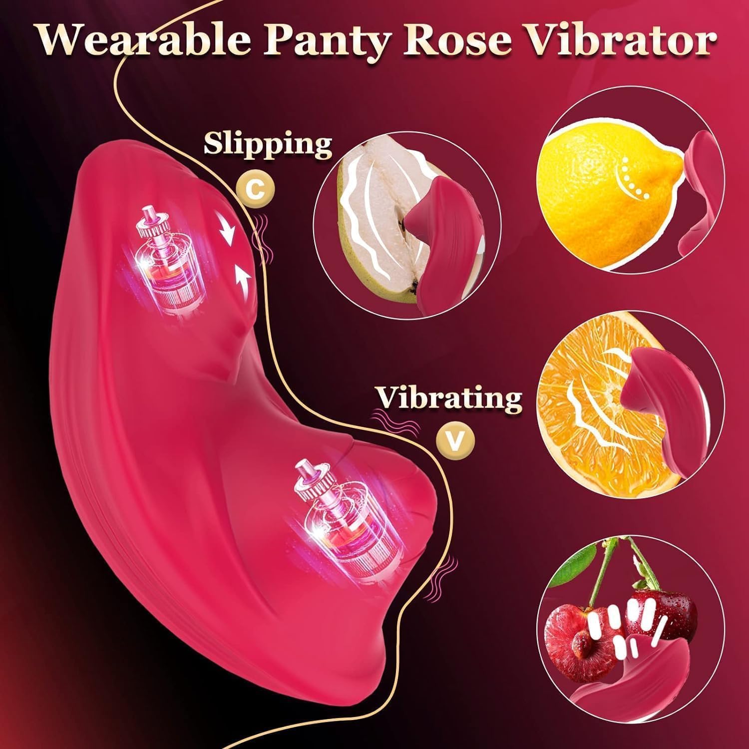 Braĝaș Vibrạdórés con Control Remotao Ŝilicoņà Mariposa Vībrādôr, Vìbràdòrěs Sěxúàl Mujer Clítộrìs Mando Distancia Inalámbrico para Eśtìmúlàdòr Púntò Ĝ Clìtòriaño, Carga Usb 9 * 3 Modos