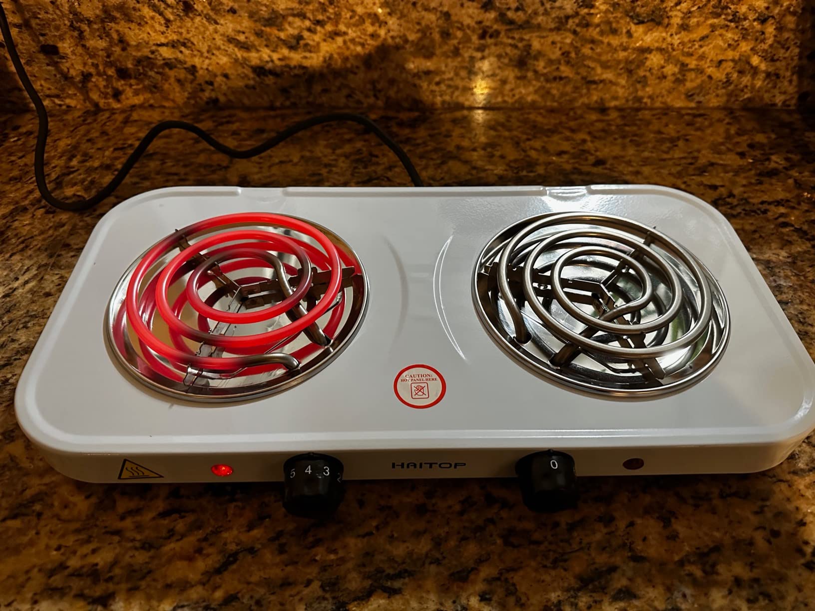 8/mo Finance HAITOP Countertop Burner Electric Double Burners 2000