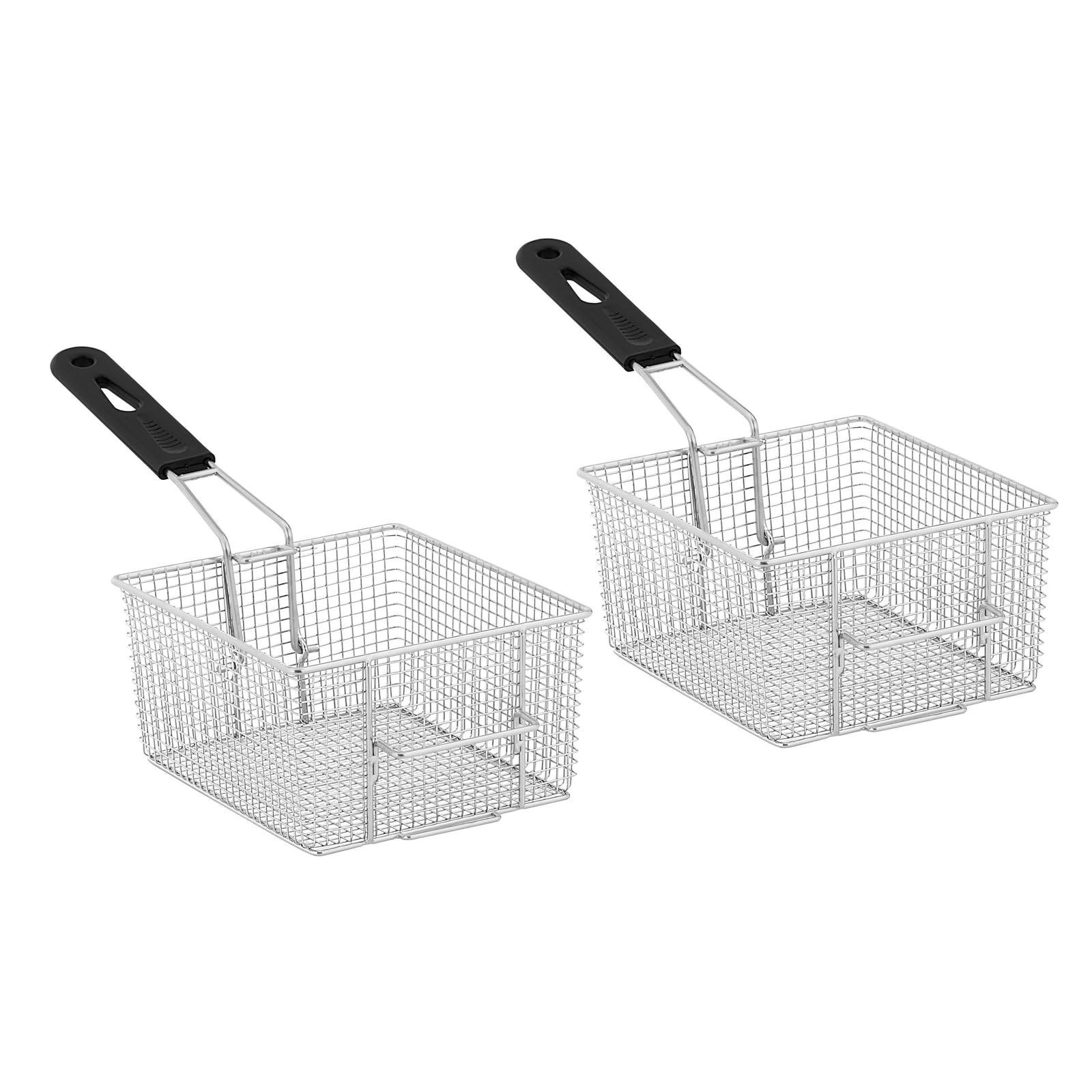 Royal Catering Freidora Industrial Profesional Rcef-10Dy-Eco (Doble con Doc Cestas 2 X 10 Litros, 2 X 3.200 W, 230 V, Termostato, Acero Inoxidable)