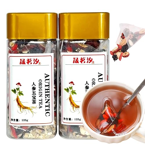 Miniatura 1 de Ginseng Five Treasures Tea 8.82 oz88OZ Té Wubao Té de riñón para hombres Té de hierbas Maca para hombres Té de energía para hombres Té marido