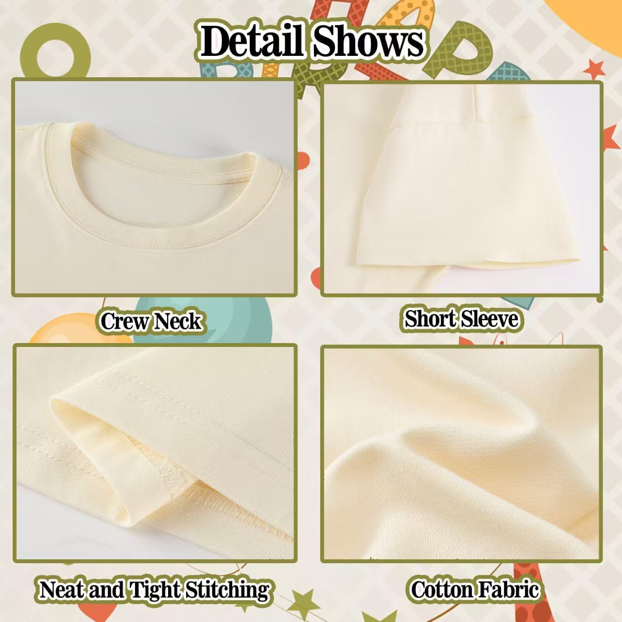 2-6 Rex Birthday Shirts Toddler Kids Dinosaur Theme Birthday T-Shirts Cotton Short Sleeve Tees - Image 6