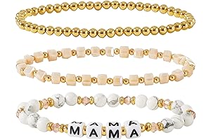 MAMA Beaded Bracelets for Mom Mother's Day