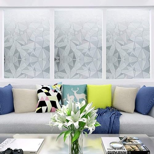 Miniatura 6 de Bloss Calcomanía para vidrio de adhesión estática Perfecta para cuartos de baño recámaras salas de estar y cocinas Protección de la privacidad