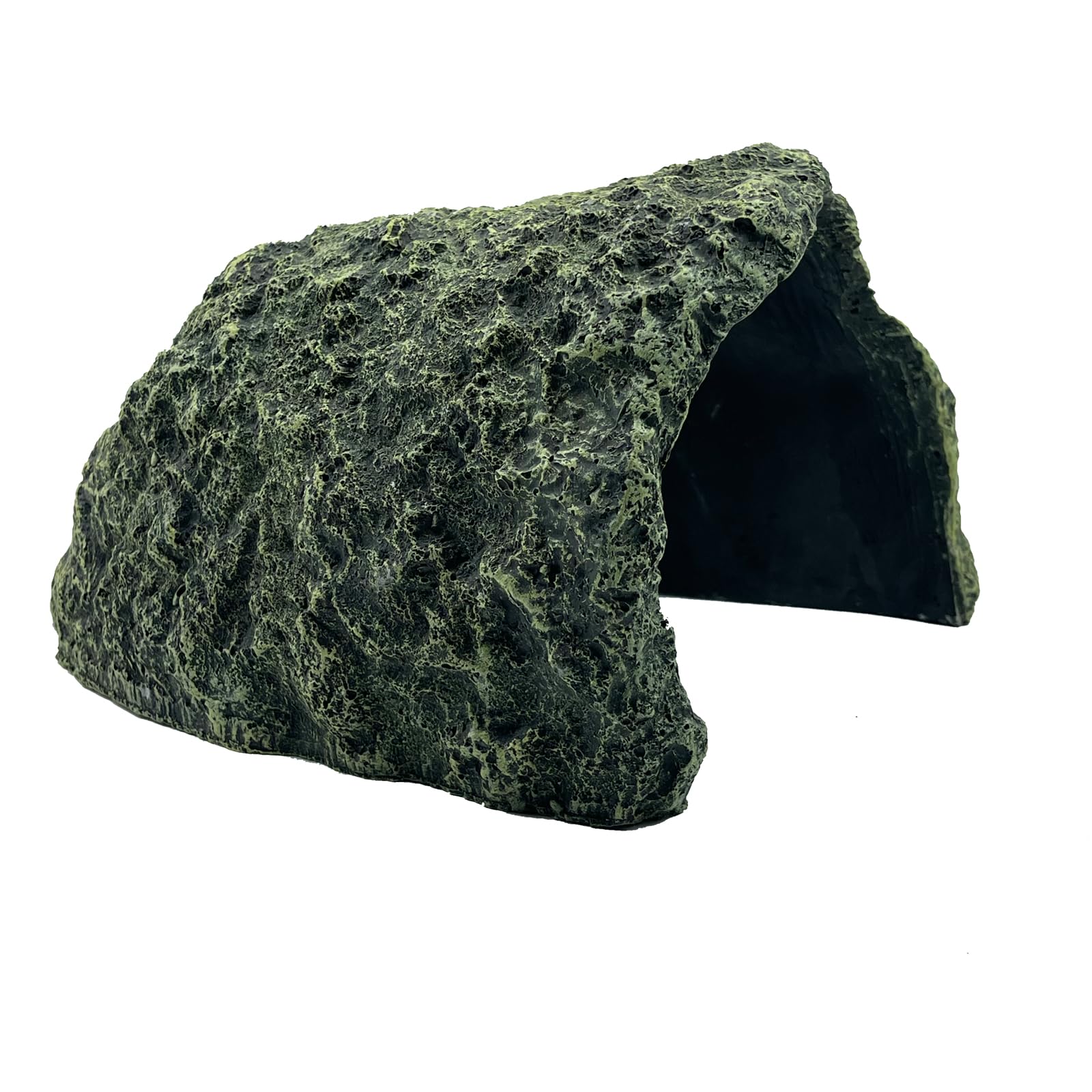 Escondite de reptil y cuevas XL de resina de simulación de roca de reptil ocultar terrario hábitat decoración escondite de dragón barbudo para lagartos dragón barbudo bola pitón serpientes tortuga