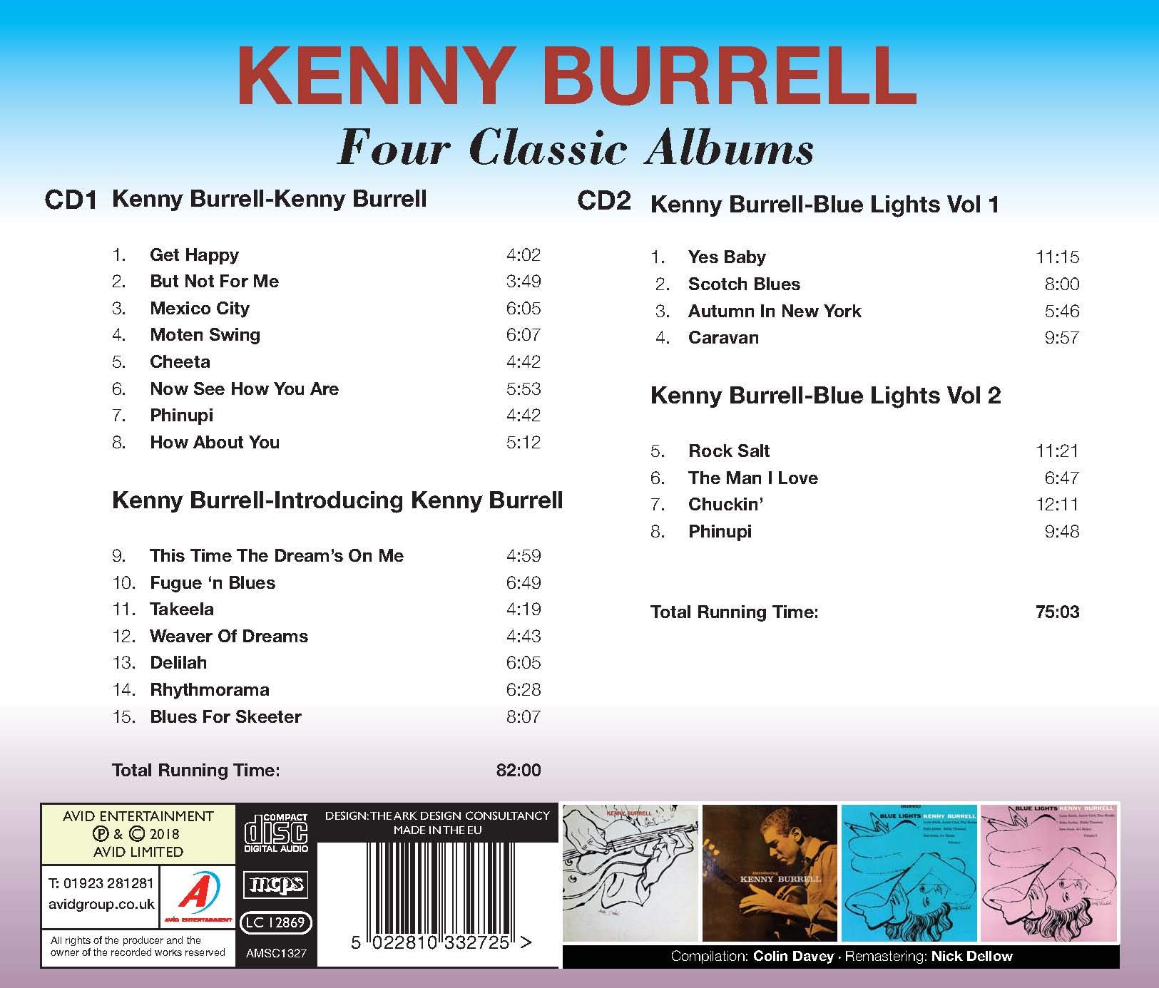 Four Classic Albums (Kenny Burrell / Introducing Kenny Burrell / Blue Lights Vol 1 / Blue Lights Vol 2)