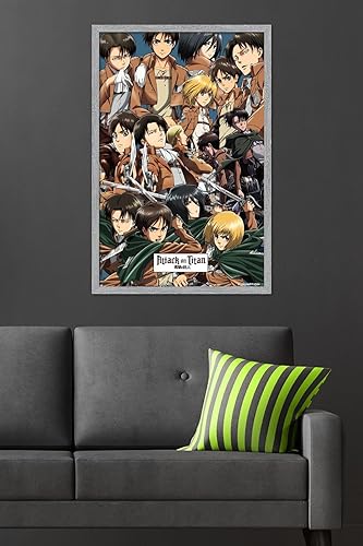 Miniatura 17 de Trends International Attack on Titan - Póster de pared, 22.375 x 34 pulgadas, póster y paquete de montaje