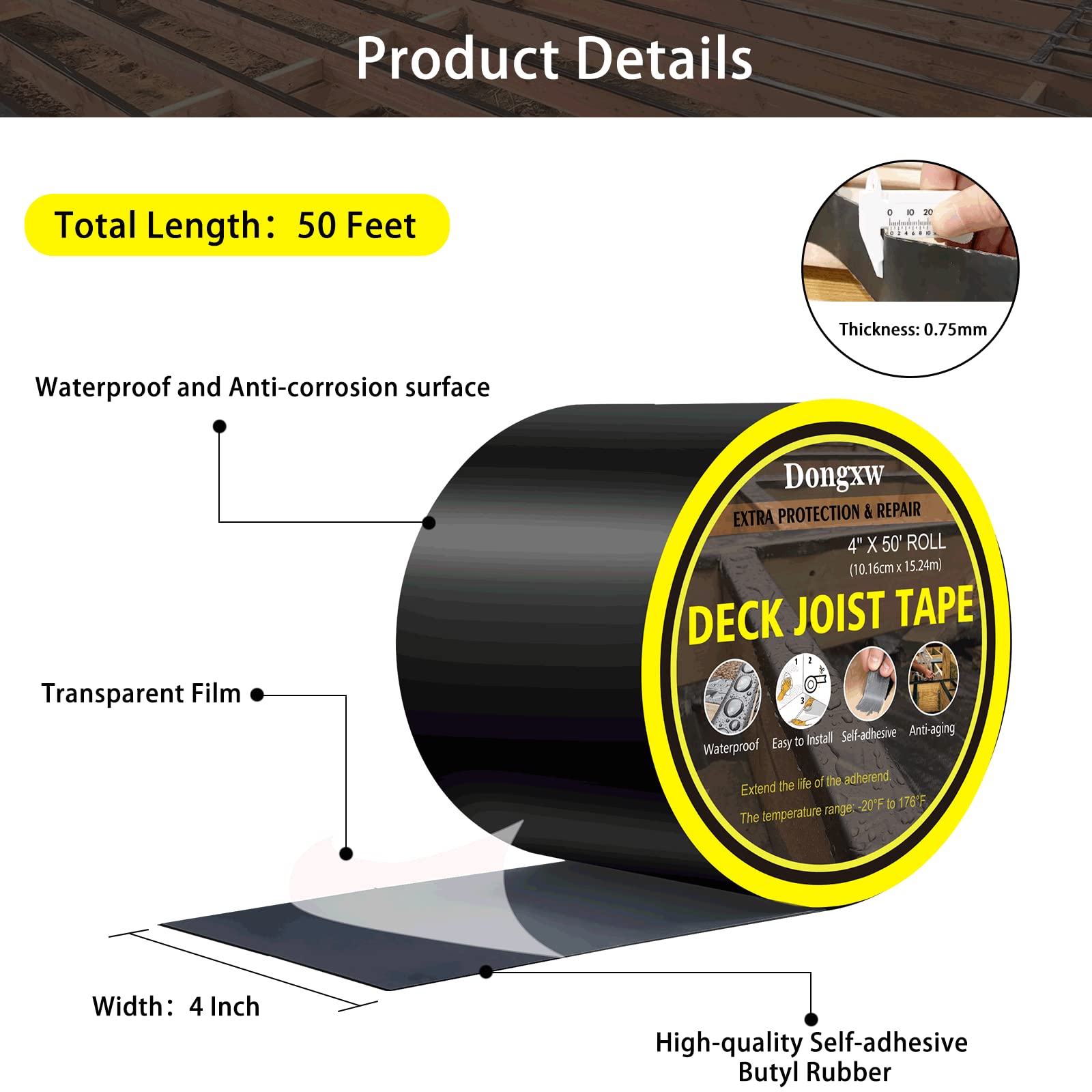 DS531125 DS5311-25 Tri- Grey Butyl Tape - 1/2