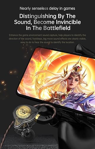 Miniatura 6 de FEDAI Auriculares con monitor de oído X1, auriculares con cable de sonido superior 1DD, auriculares profesionales con aislamiento de sonido para