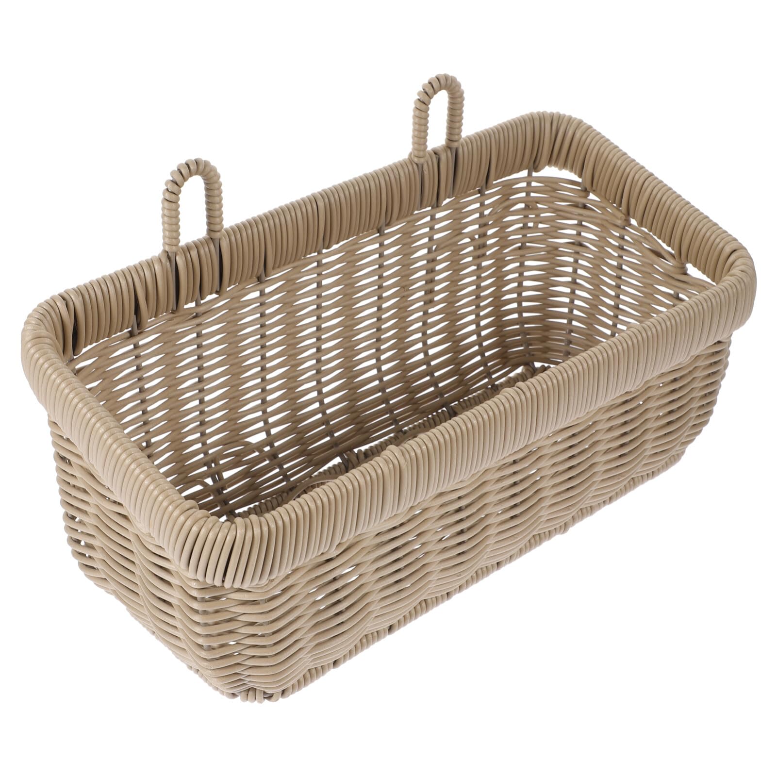 HOLIDYOYO Garlic Storage Basket Wall Hanging Kitchen Fruit Basket Rattan Hanging Storage Multi-functional Kitchen Accessory