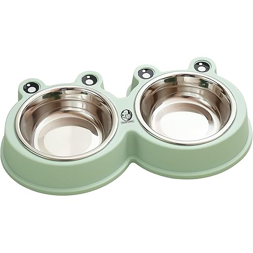 Foodie Puppies 2-in-1 Bowl Frog Large 400ml