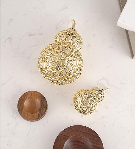 Miniatura 6 de SHUTING2020 Chino Feng Shui Escultura Chino Buena Suerte Calabaza para la Riqueza Figura Coleccionable Calabaza Decoración del Hogar, Aleación