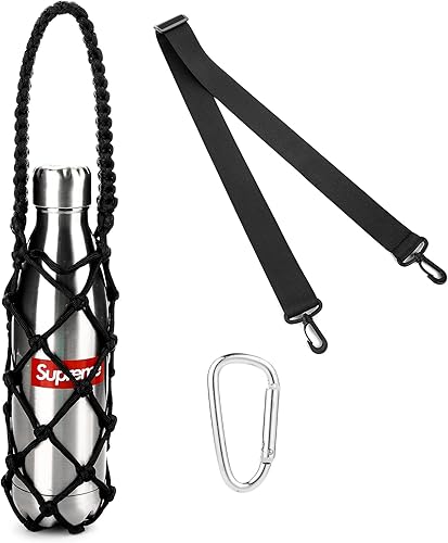 Miniatura 9 de koshine Correa para botella de agua, soporte para copa de vino para botella deportiva, frasco de agua de 17-25 onzas, 32-40 onzas, 64 onzas