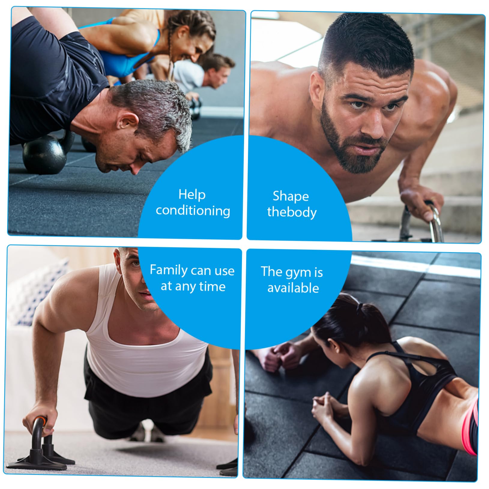 MUSISALY 2Pcs Holder Stands for Home Equipment for Arm Strength Training and Balance Improvement and Stable Grip Bar