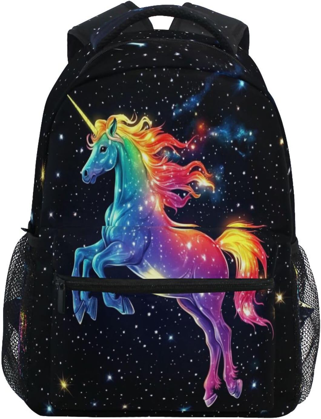 Unicorn Kids Backpack for Teen Boys Girls Magic Rainbow Galaxy Toddler School Bag Elementary Bookbag Book Bags Shoulder Bag