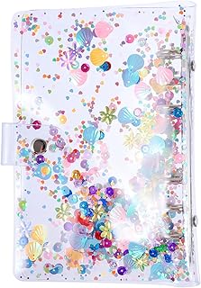 TEHAUX 1 Peça Capa Transparente Para Fichário De Escritório Capa De Manual Com Glitter Capa De Livro De Capa Dura Capas De Livro De Bolso Pastas De Arquivo Coloridas Diário Livros Capa