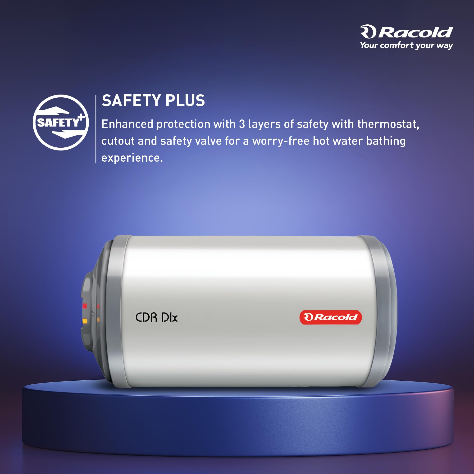 Racold CDR DLX 35L Geyser - Corrosion Resistant & Free Install -8