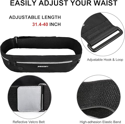 Miniatura 7 de GUZACK Riñonera para correr para hombres y mujeres  Riñonera para iPhone 131211 Pro Max, iPhone 131211 ProSE 2XSXRX8 Plus - Cinturón de correr