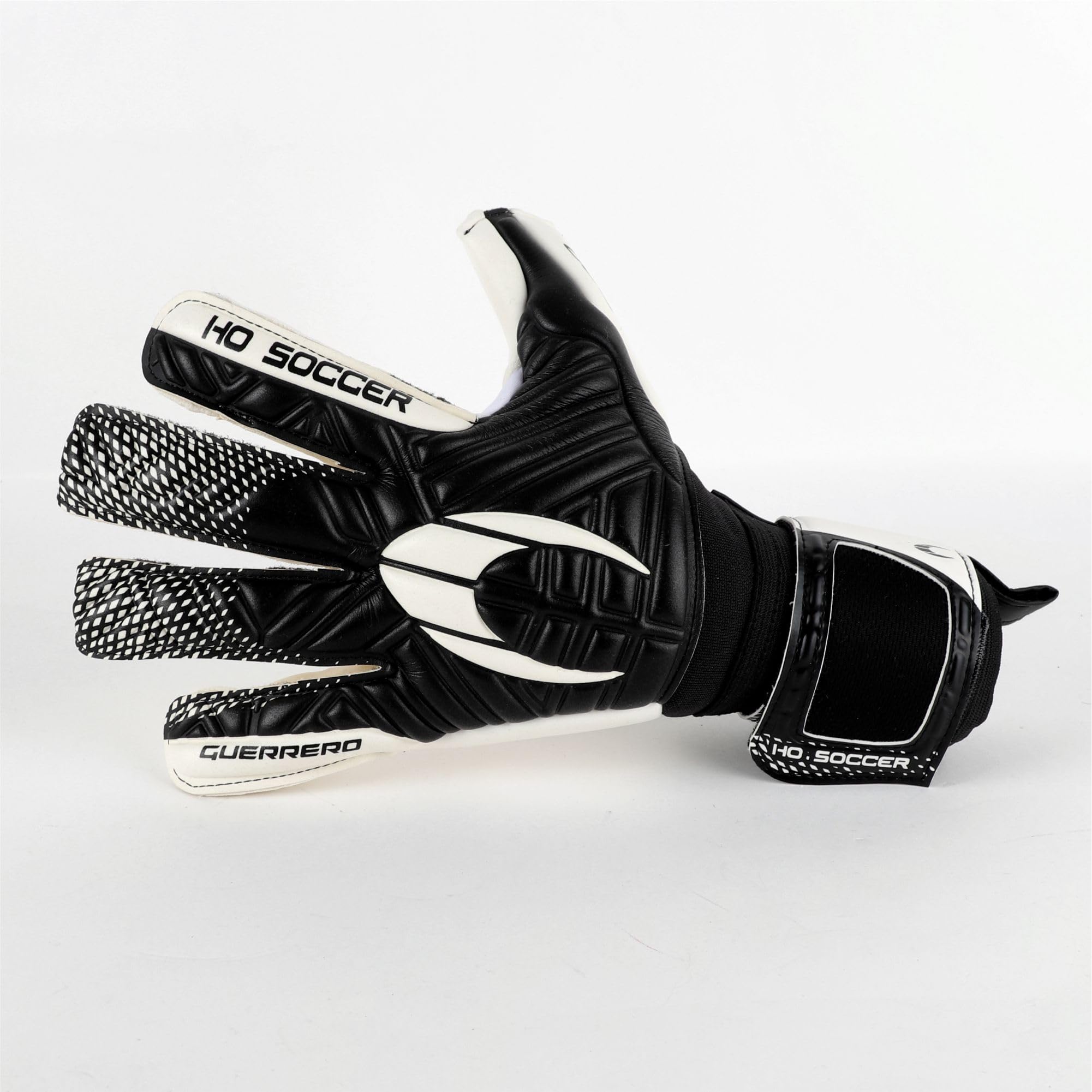 HO Soccer Guerrero Pro Justice RN Black Guanti da Portiere, Unisex Adulto, Nero/Bianco 8,5