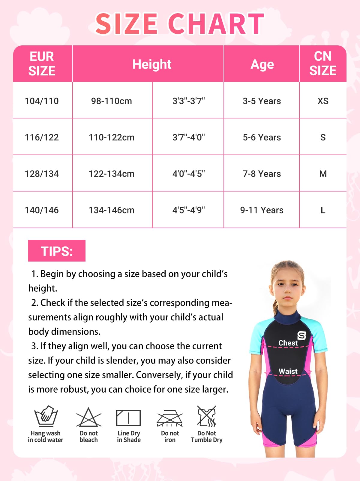 Muta Bambino Bambina 2.5mm Neoprene Shorty Muta con Nuoto Braccioli Termica Protezione UV Stampa mimetica Muta da Sub per Surf Diving Snorkeling Nuotare sport acquatici