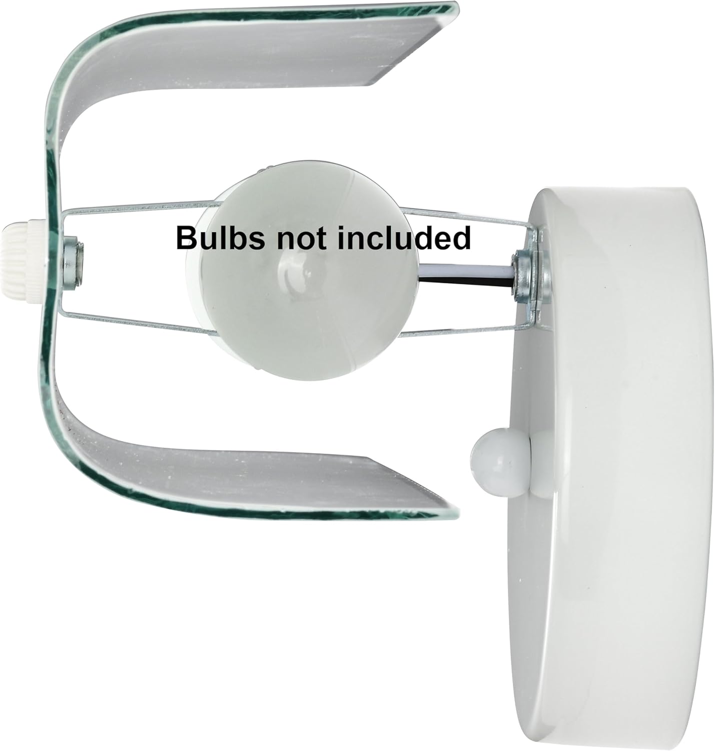 Nuvo SF77/087 with U Channel Glass, 2-Light