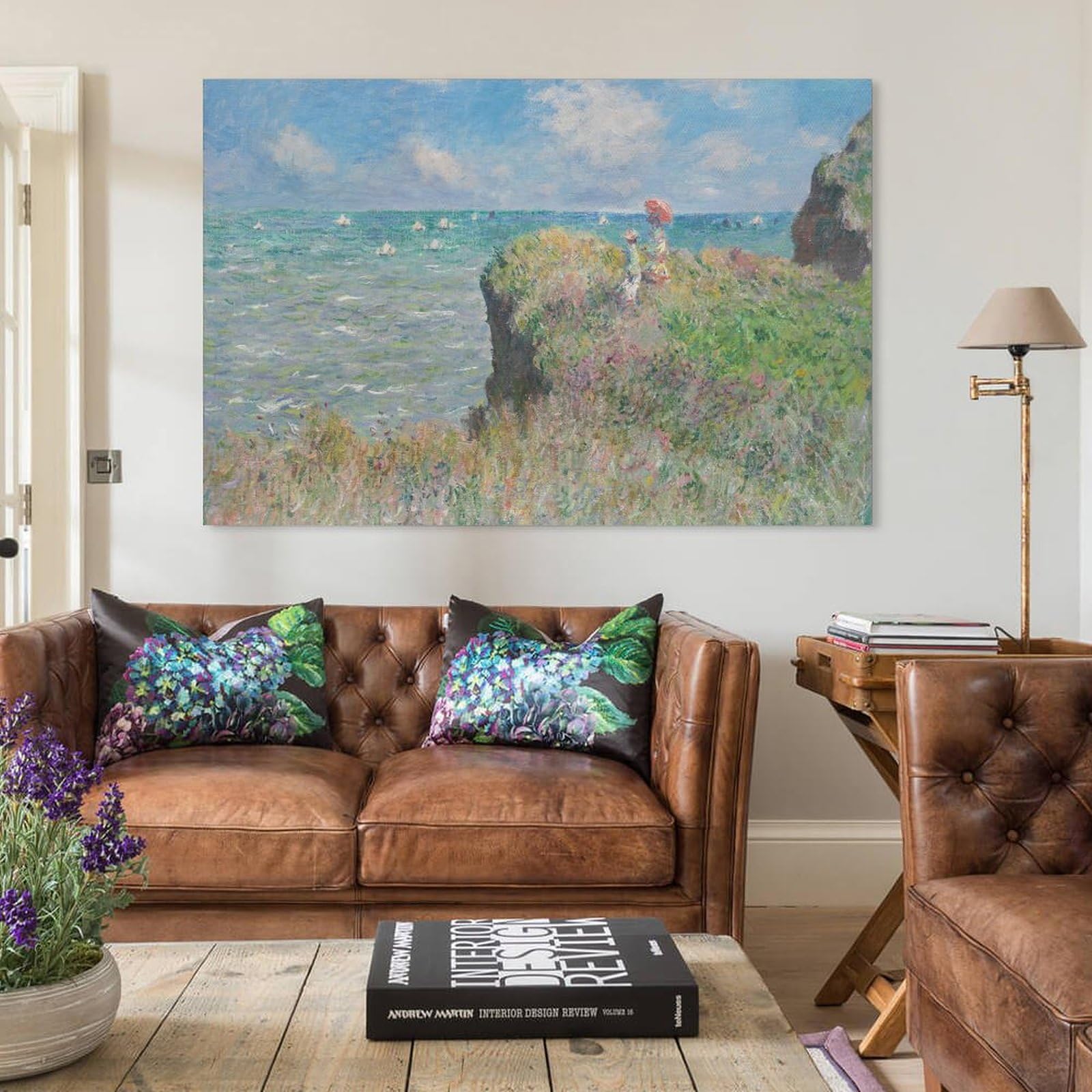 Amazon.co.jp: Claude Monet クロード・モネ 『プールヴィルの断崖の上