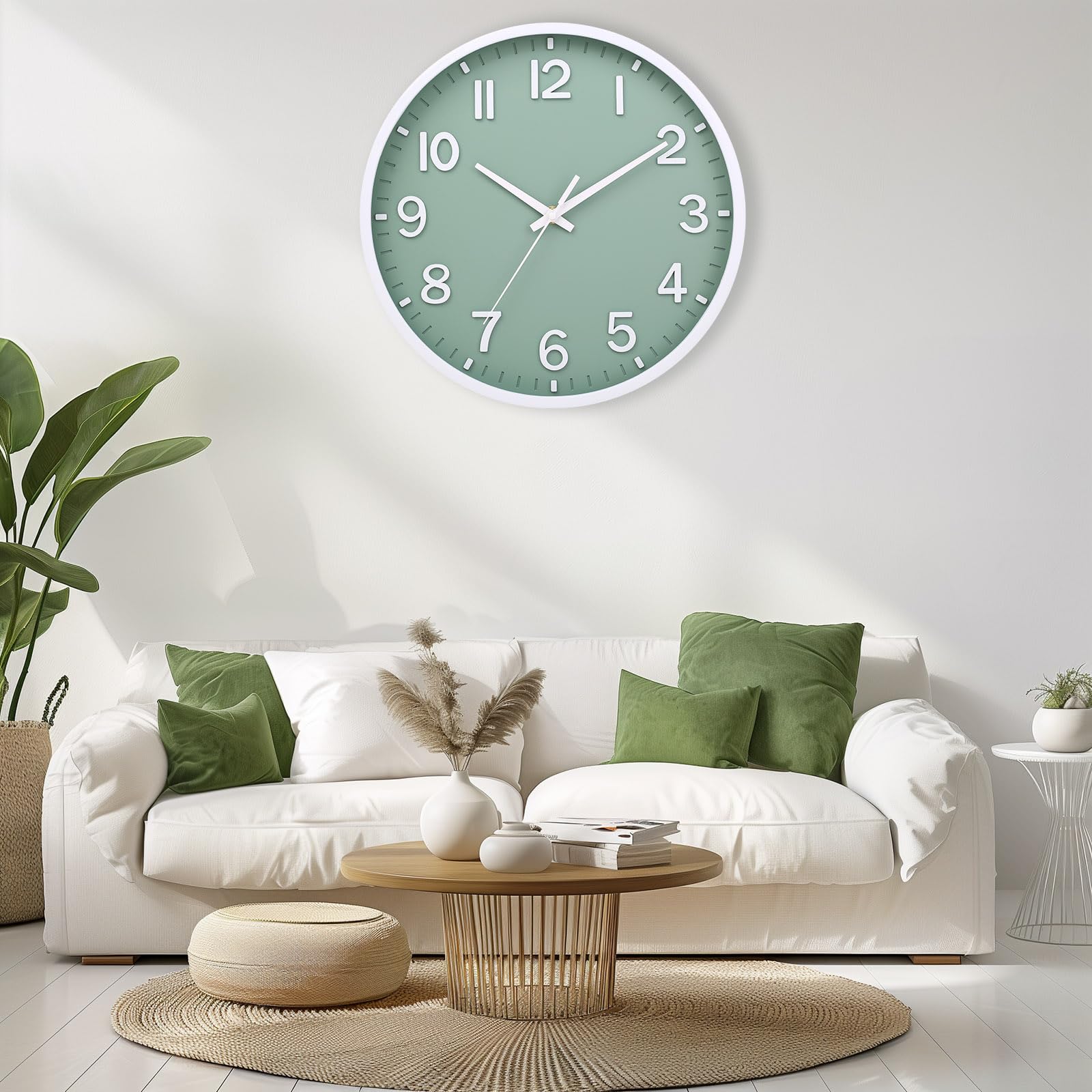 ACCSHINE Orologio gigante da parete silenzioso e luinoso, da 25 c