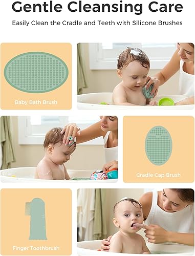 Miniatura 6 de Momcozy Kit básico para bebé, baby shower y registro esencial para cuidado de aseo, salud y limpieza, incluye kit de lima de uñas, aspirador nasal,