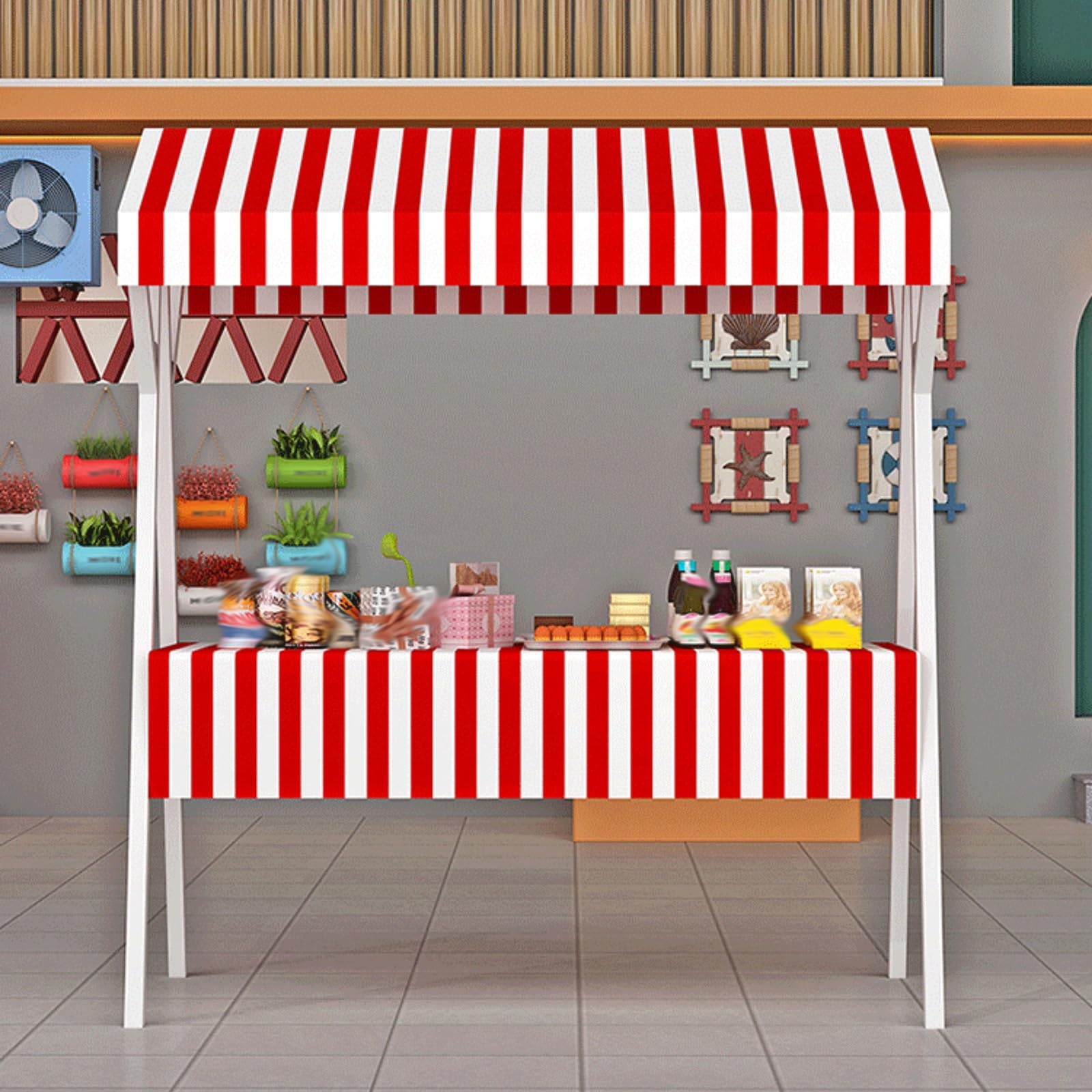 Chariot de rue pliable pour simplifier la vente mobile de café et gâteaux