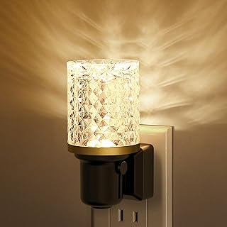 JandCase LED Night Light, Dimmable Night Lights Plug into Wall, Modern Nightlight with Auto