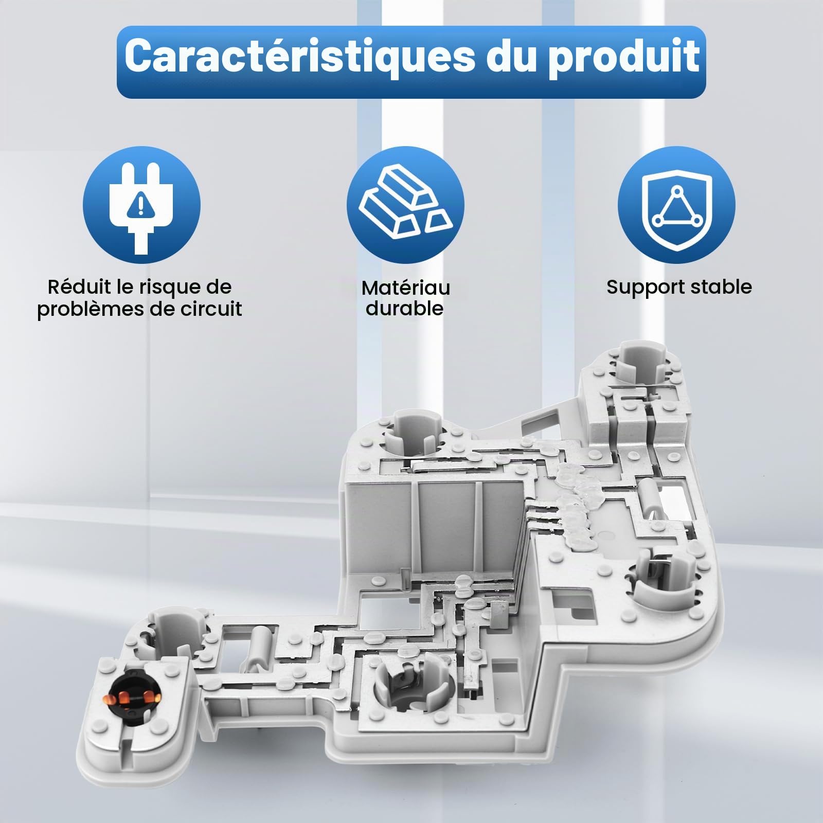 Support Ampoule Feu Arrière Compatible avec Mercedes-Benz W204 Gauche | Riloer circuit imprimé de feu arrière Compatible avec Mercedes-Benz Classe C Berline W204 2007 2008 2009 2010