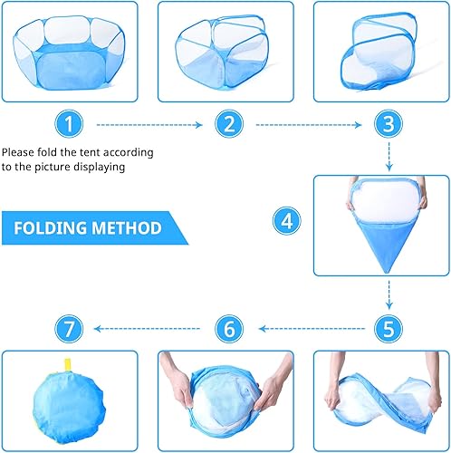 Vista 51 de STARBOLO Tienda de campaña para niños con pelotas, plegable para niños pequeños, piscina de pelotas, valla de gateo para interiores y exteriores