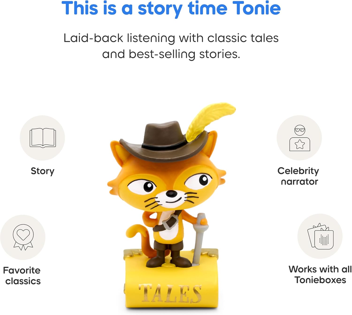 Tonies Puss N' Boots Audio Play Character with Other Classics