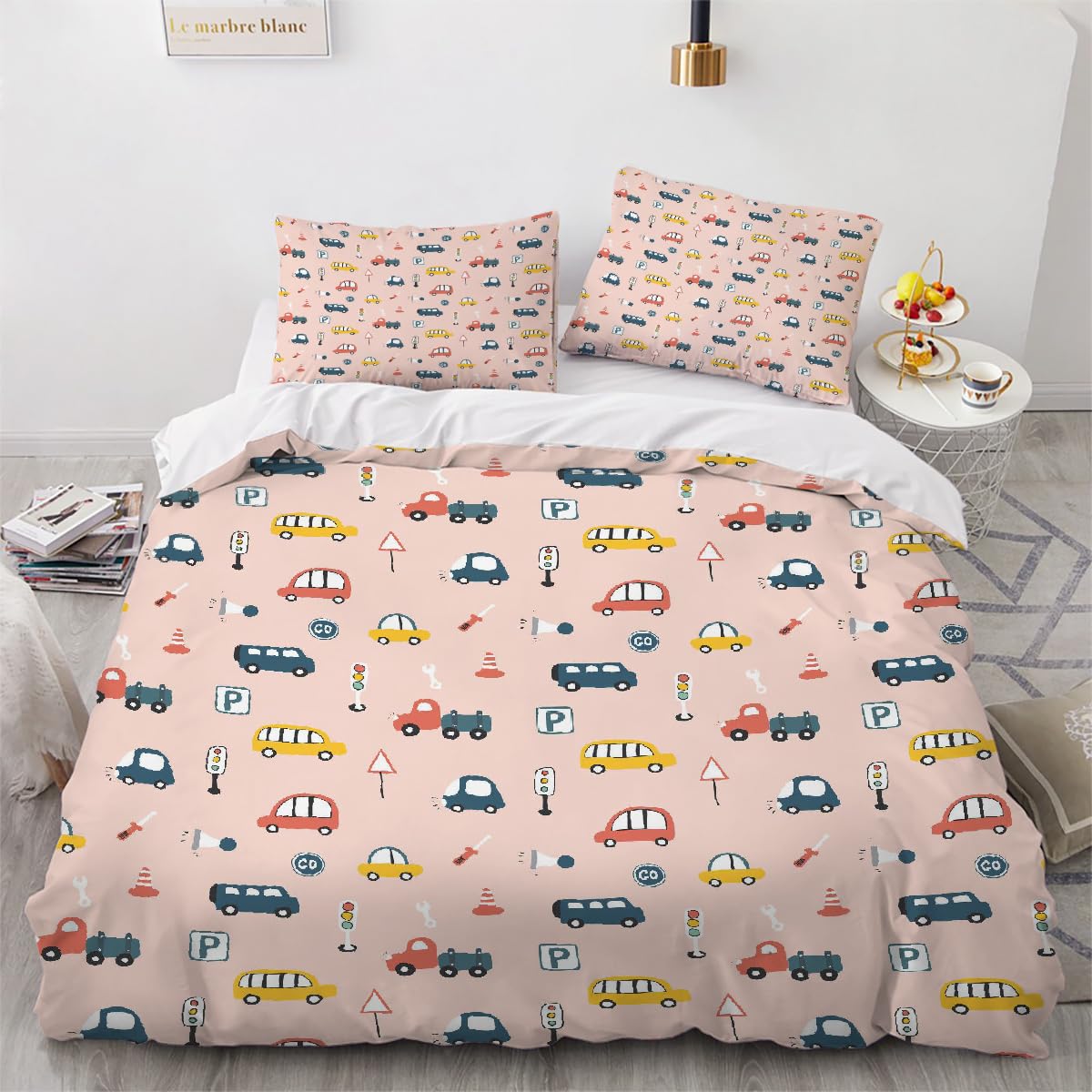 Housse de couette 100% microfibre douce parure de lit voiture haut de gamme