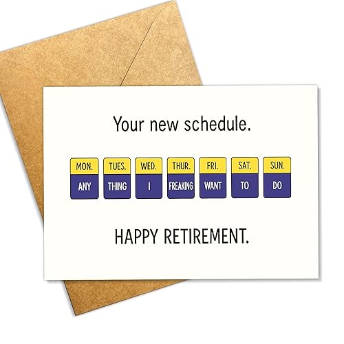 Funny Retirement Card for Men and Women – Happy Retirement