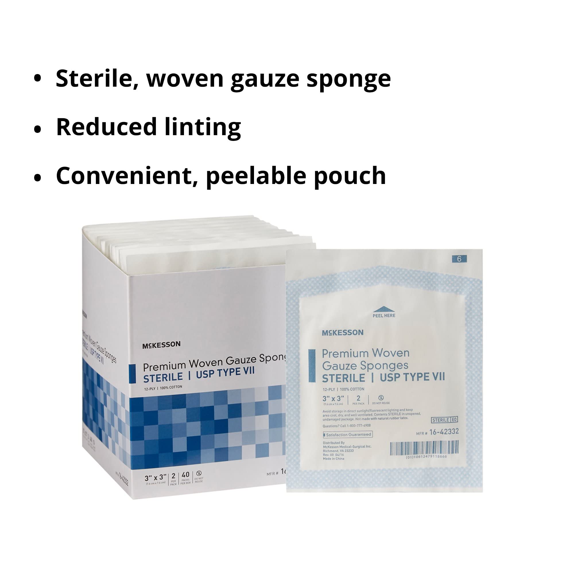 McKesson Woven Gauze Sponges, 8-Ply, Non-Sterile, Cotton, 3 x 3 in, 1 pk — Amazon image 14