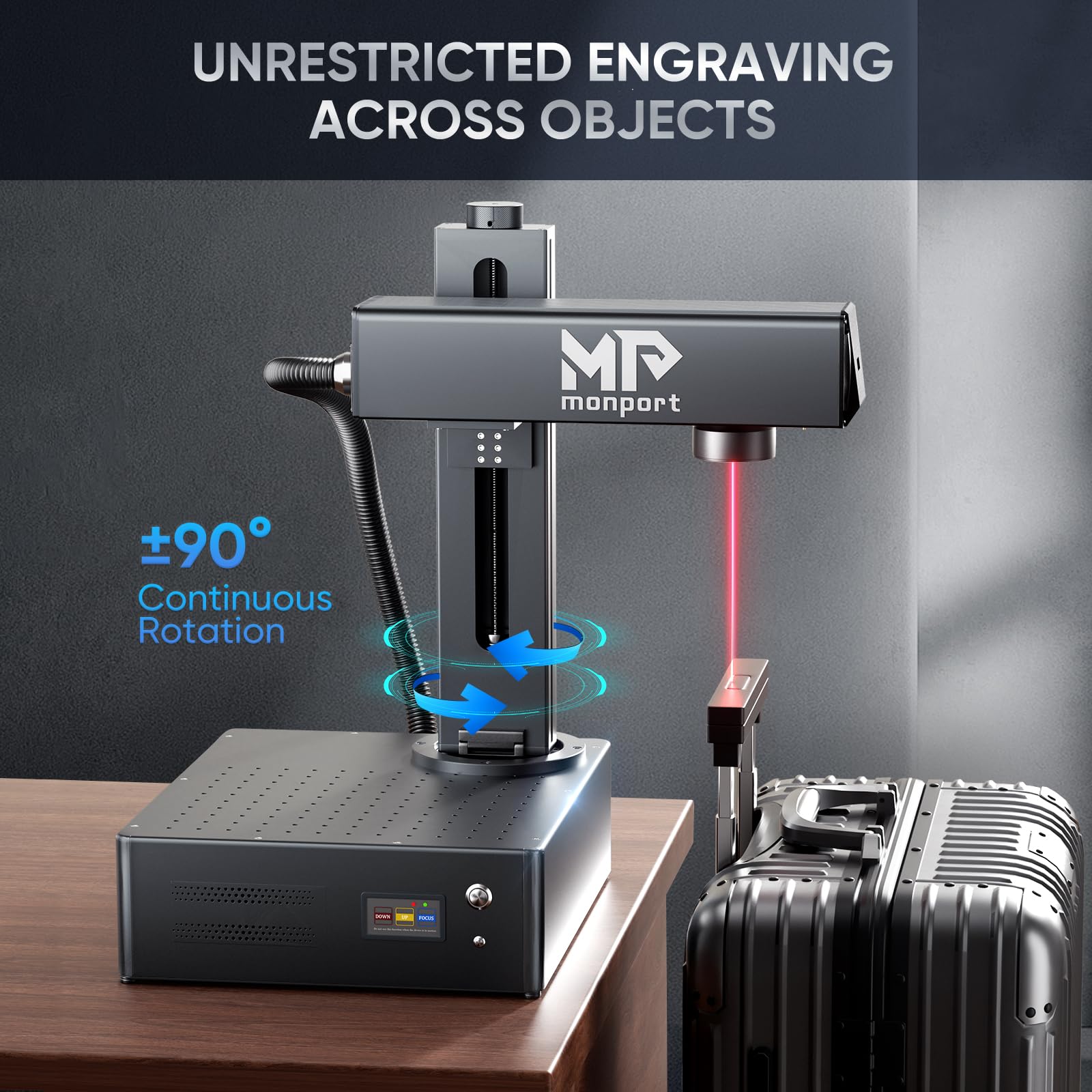 Amazon.com: Monport Autofocus 5mW MOPA Fiber Laser Engraver with