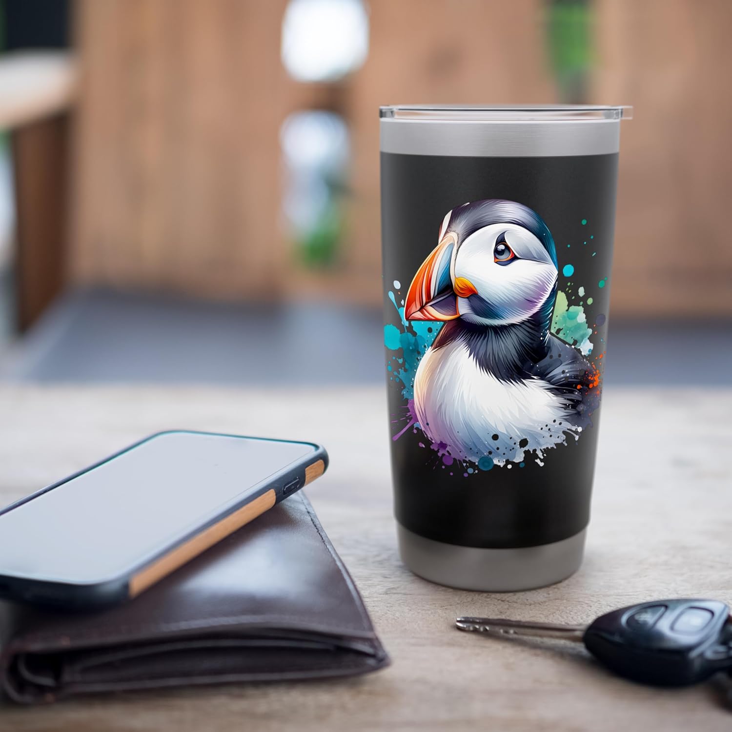 Puffins Design Puffin Stainless Steel Insulated Tumbler - Image 7
