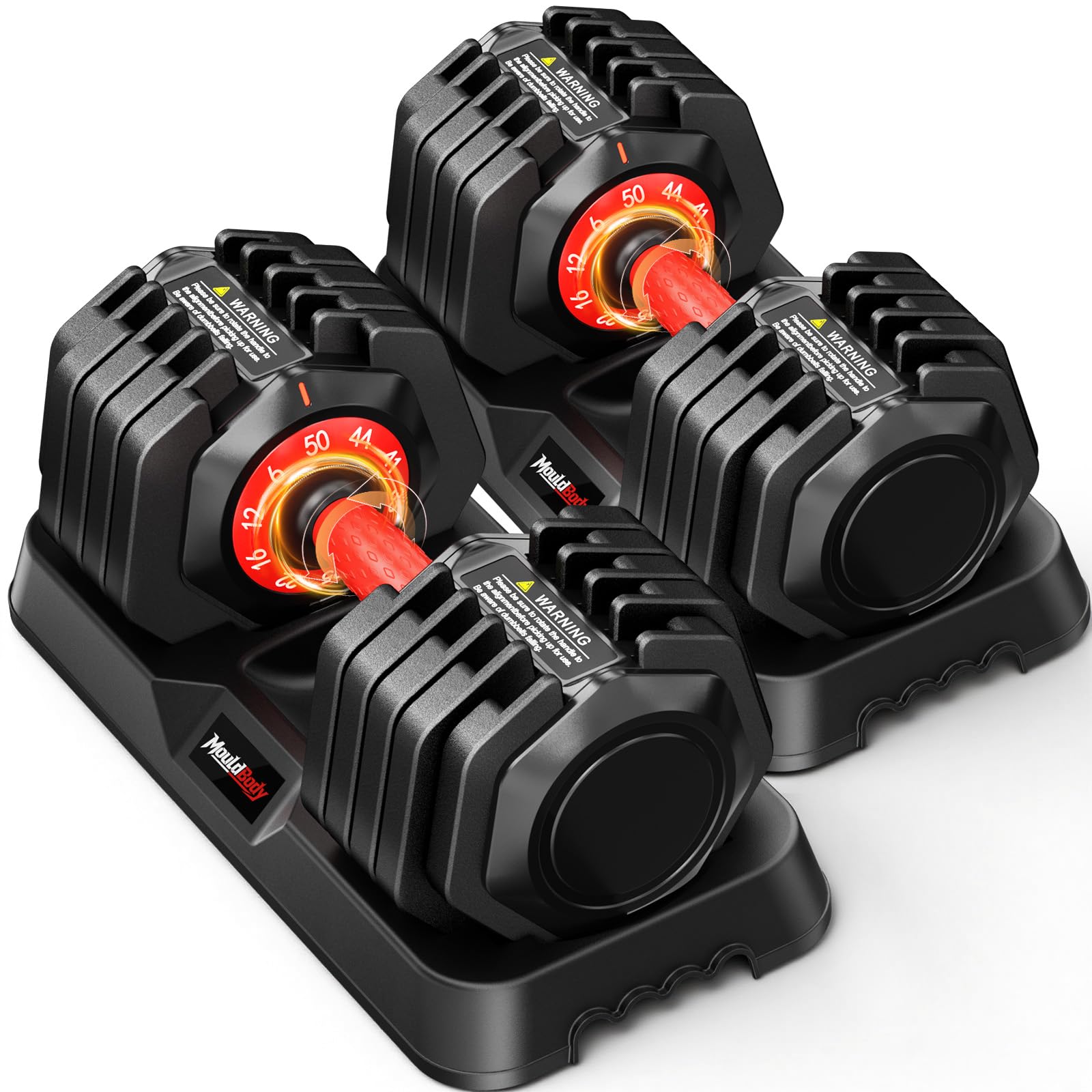 MouldBody Adjustable Dumbbell Set 50lbs-Pair