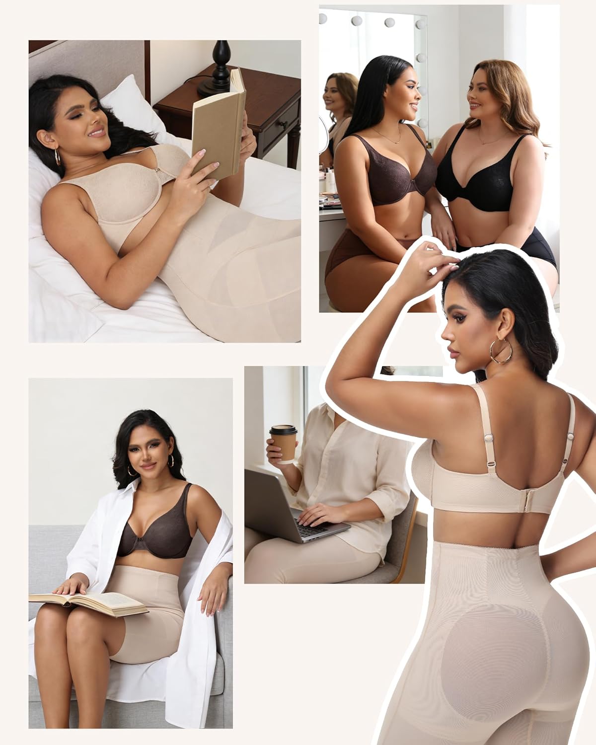 SHAPSHE Minimizer Bras for Women Enchante Full Coverage Underwire Bras Plus Size Lifting Bra for Heavy Breast - Image 7