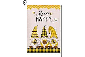Bee Happy Sunflower Garden Flag