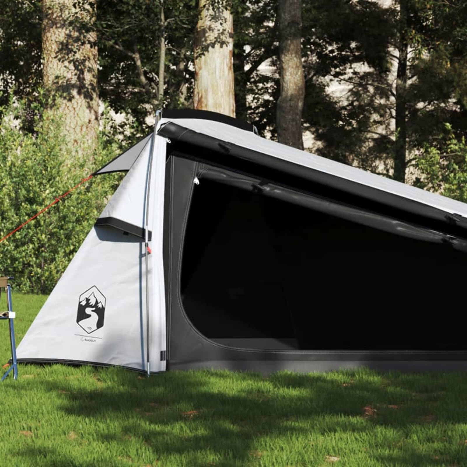 Gecheer Tienda campaña túnel 2 Personas Tela Opaca Impermeable Blanco,Cenador Pabellón de Jardín para Camping, Fiestas, Exterior